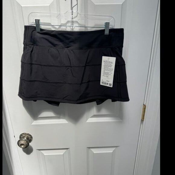 Lululemon Pace Rival Mid-Rise Skirt Black Size 10 - Picture 4 of 11